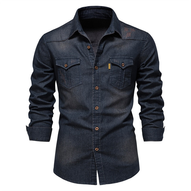 Casual Denim Fashion Shirts