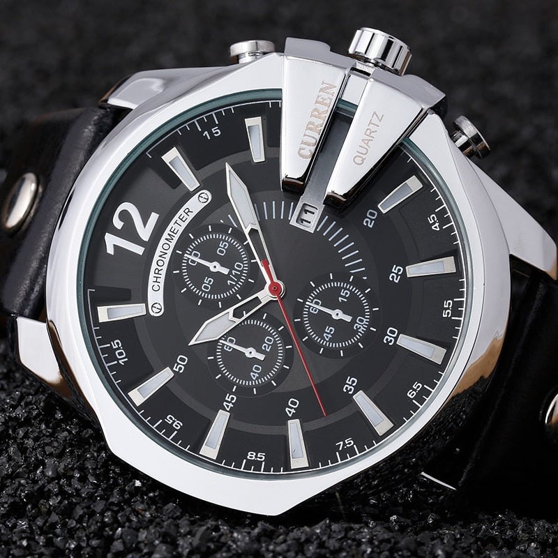 FC Fashion Leather Strap Wristwatch