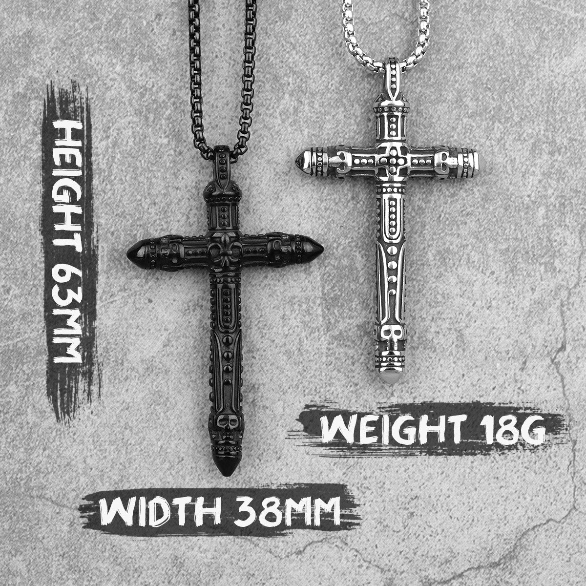 FC Cross Pendant Necklace