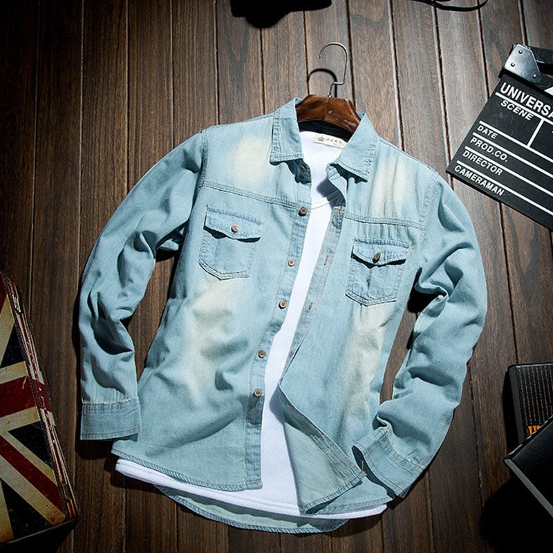 Fashion Retro Jeans Shirt