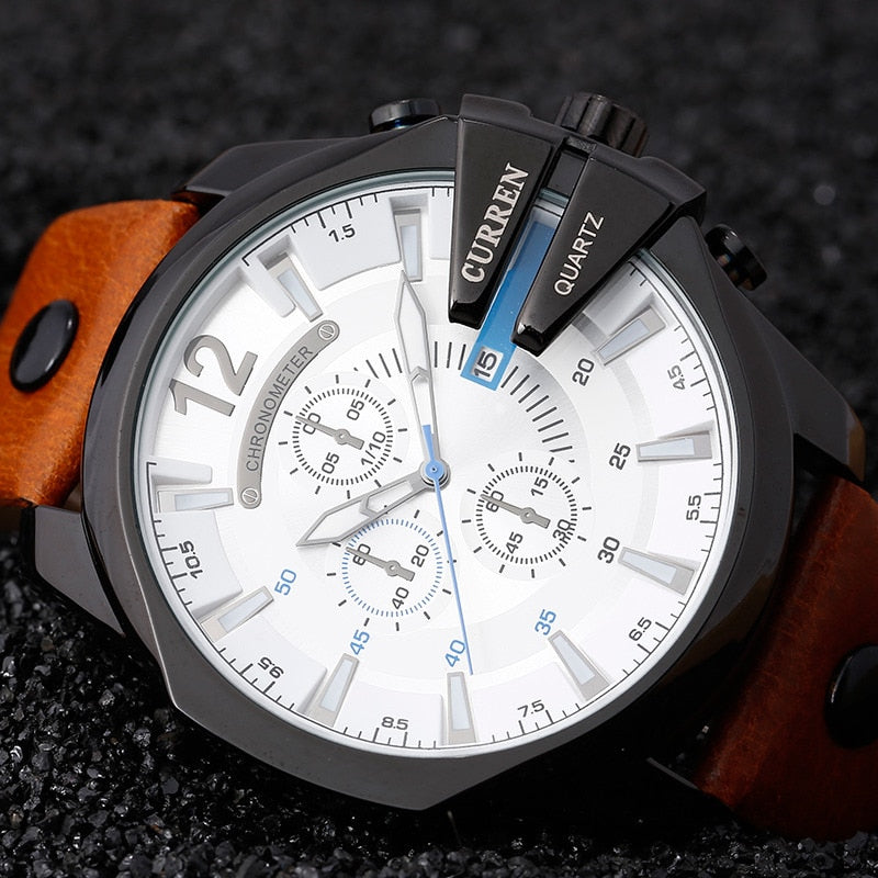 FC Fashion Leather Strap Wristwatch