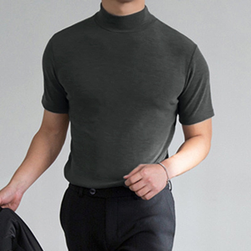 Casual Streetwear High-neck Shirt