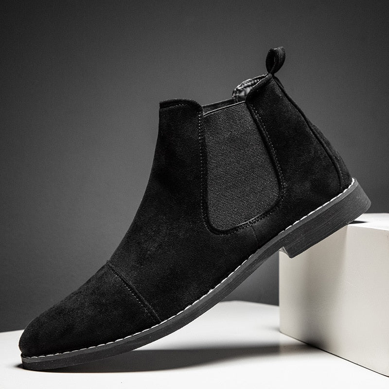 Fashion Suede Chelsea Boots