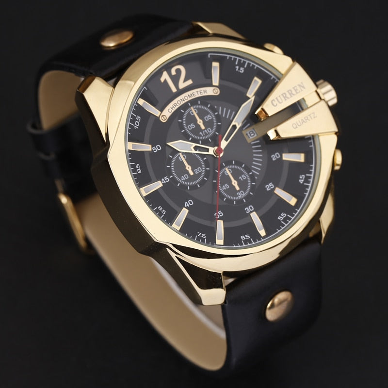 FC Fashion Leather Strap Wristwatch
