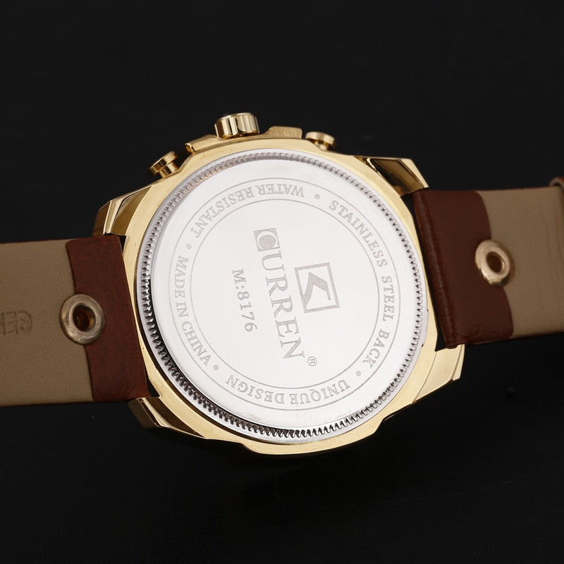 FC Fashion Leather Strap Wristwatch