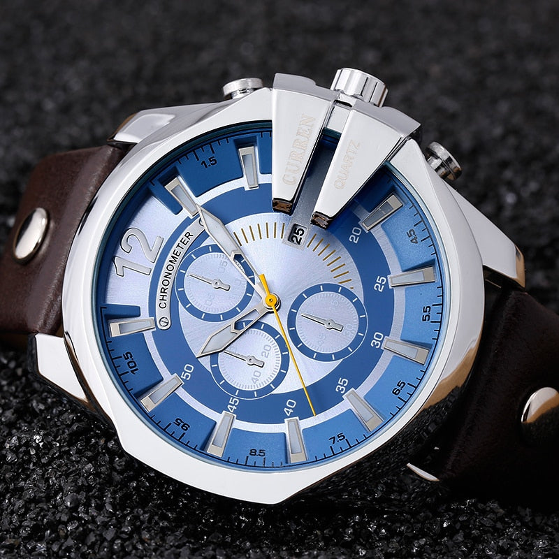 FC Fashion Leather Strap Wristwatch