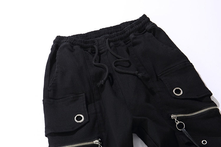 Streetwear Cargo Cross Pants