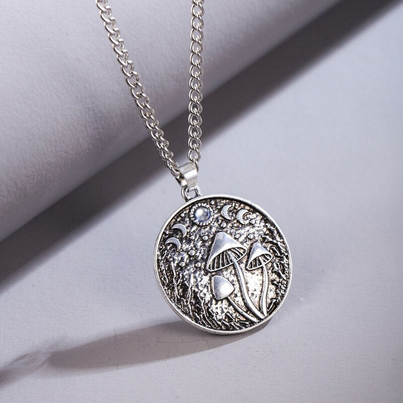 Mushroom Pendant Necklace