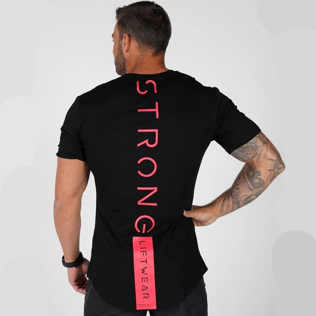Black Casual Workout T-shirt