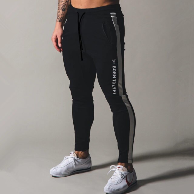Bodybuilding Skinny Men Jogging