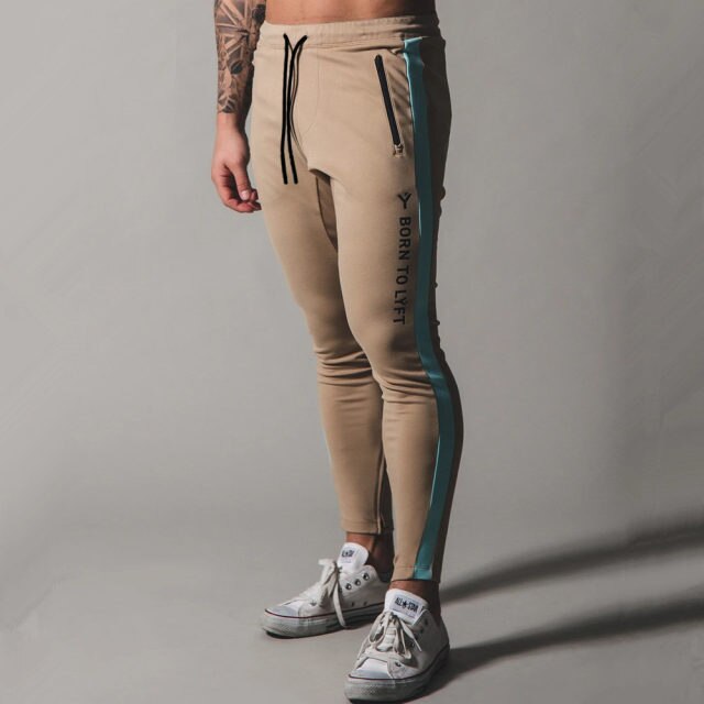 Bodybuilding Skinny Men Jogging