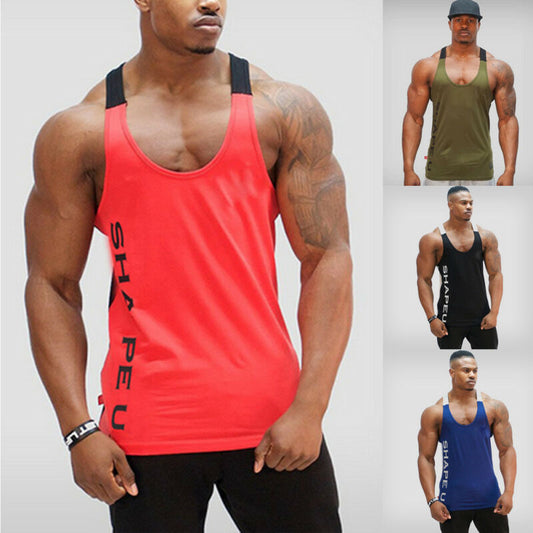 Casual Men Bodybuilding Sport Fitness Workout Tank Top