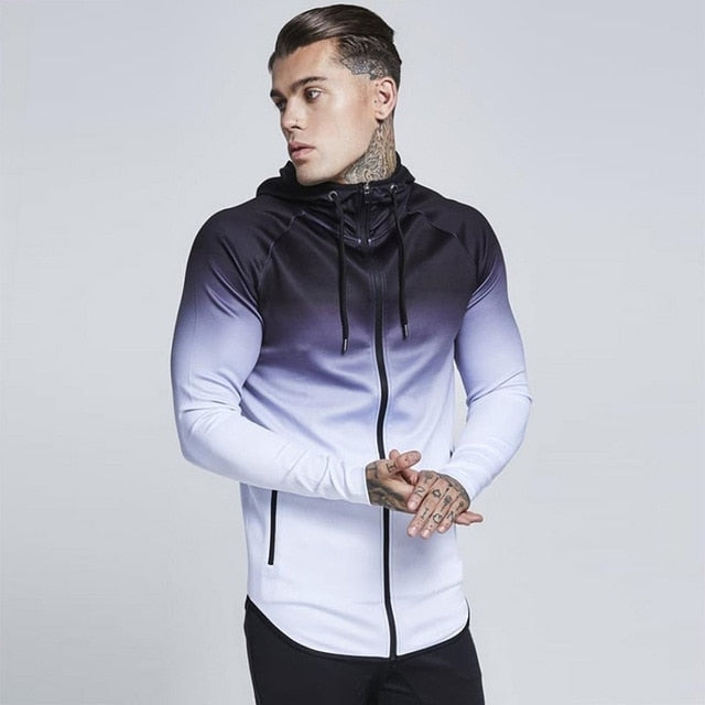 Men's Hooded Windproof Jogging Jackets