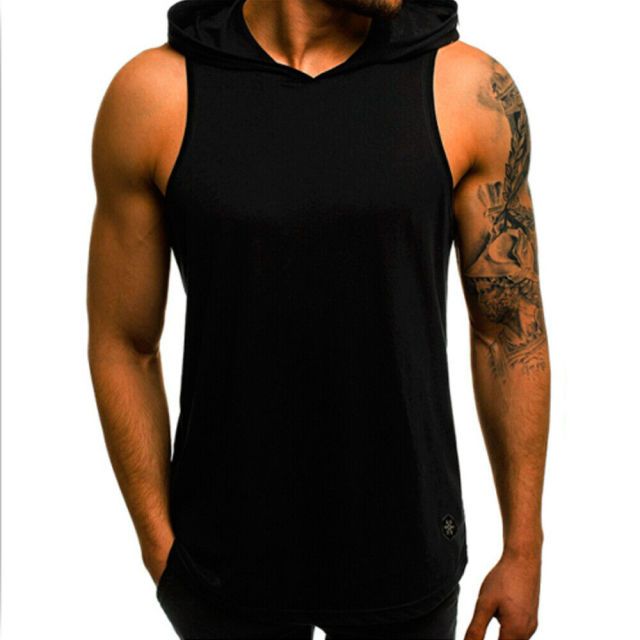 Men Hoodies Slim Tank Top