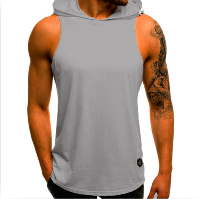 Men Hoodies Slim Tank Top