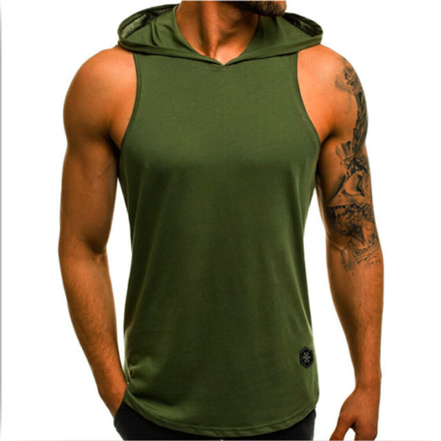 Men Hoodies Slim Tank Top
