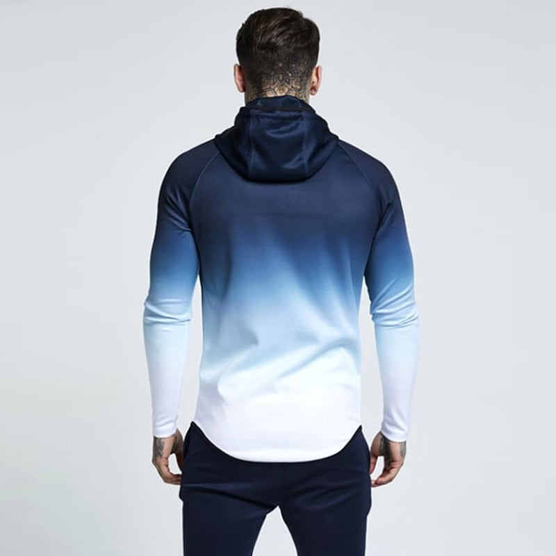 Men's Hooded Windproof Jogging Jackets