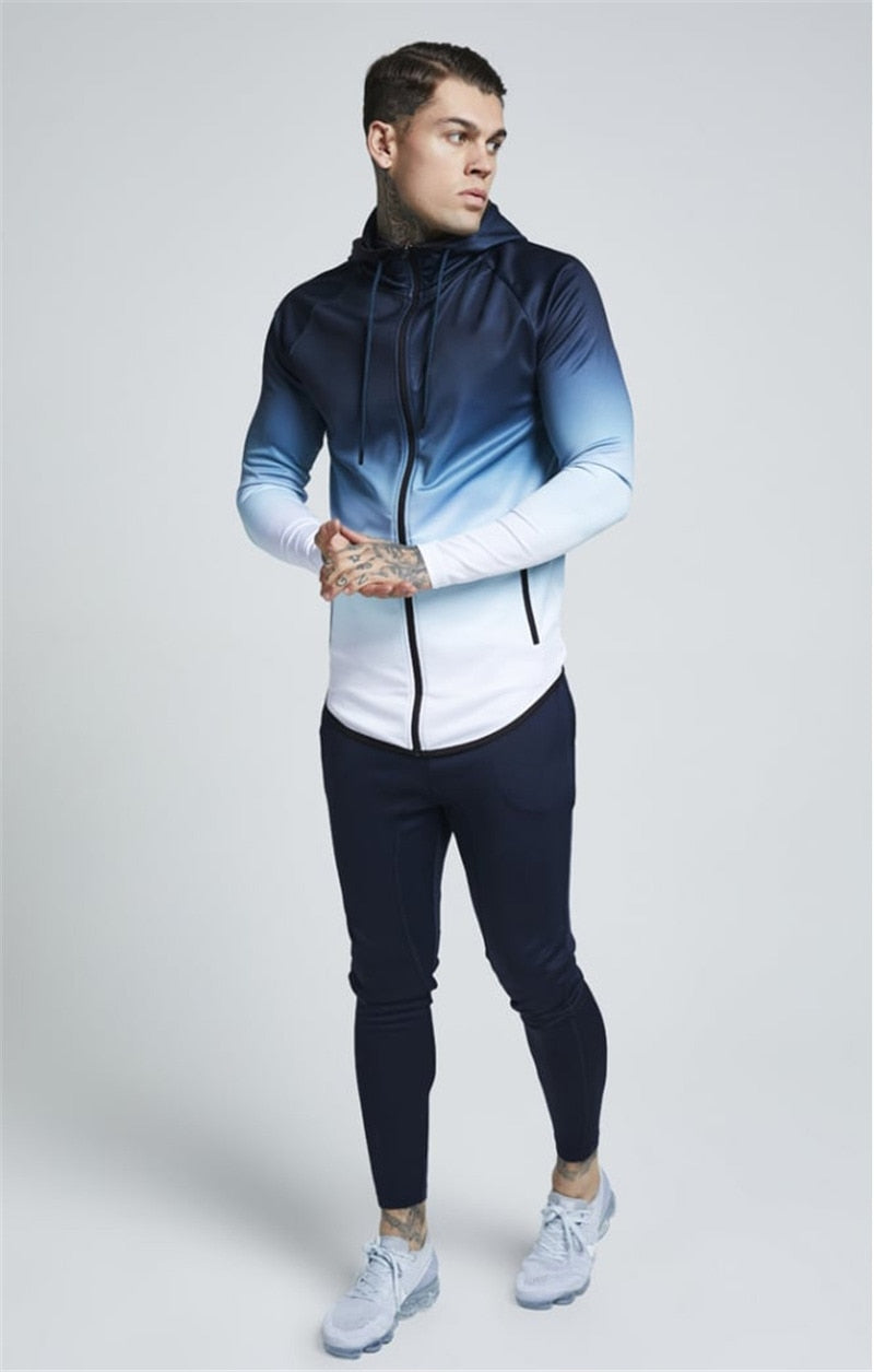 Men's Hooded Windproof Jogging Jackets