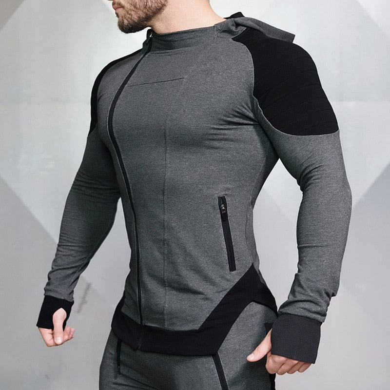 Men Spring Long Sleeve Casual Hoodies Tracksuits