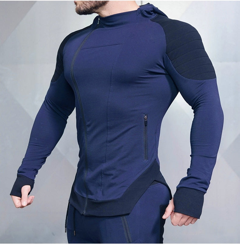 Men Spring Long Sleeve Casual Hoodies Tracksuits