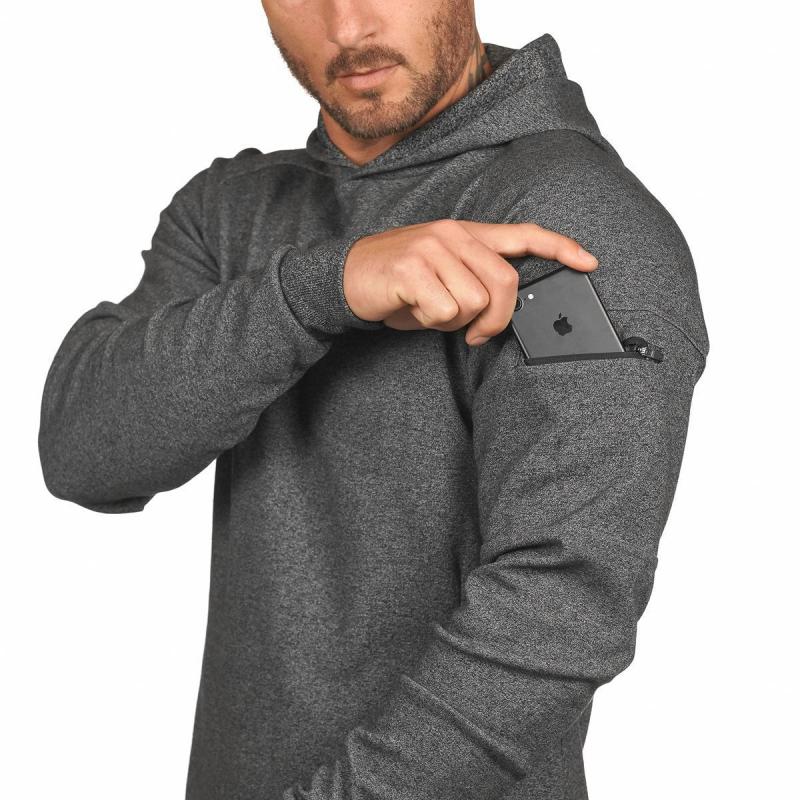 Men's Sport Phone Pocket Hooded Sweatshirts