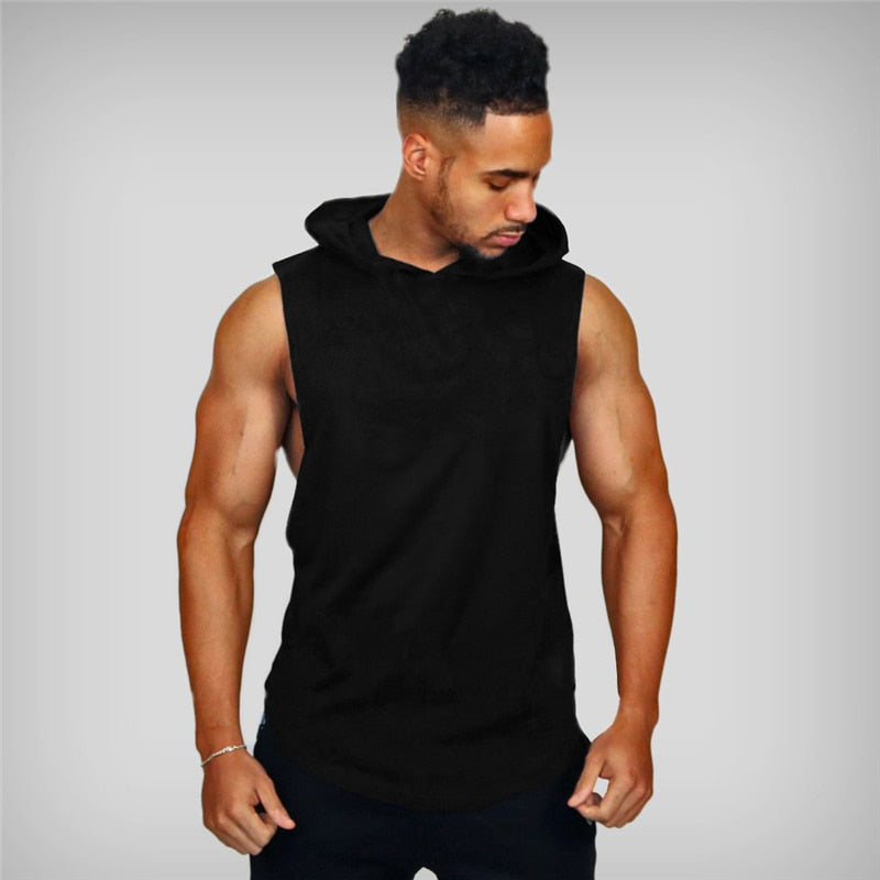 Fashion Sleeveless Shirts Gym Hoodies Tank Top