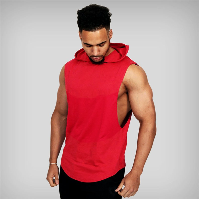 Fashion Sleeveless Shirts Gym Hoodies Tank Top