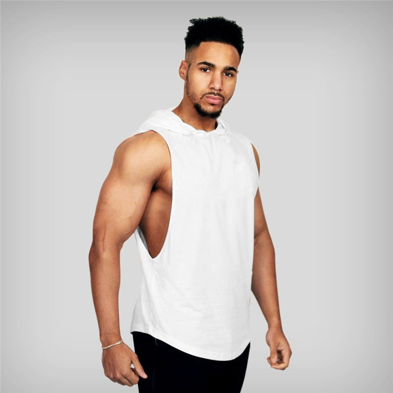 Fashion Sleeveless Shirts Gym Hoodies Tank Top