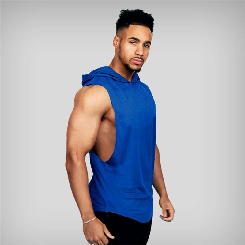 Fashion Sleeveless Shirts Gym Hoodies Tank Top