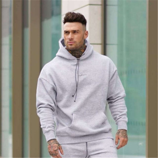 Men Fitness Fashion Hoodie Sweatshirts