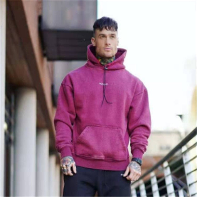 Men Fitness Fashion Hoodie Sweatshirts