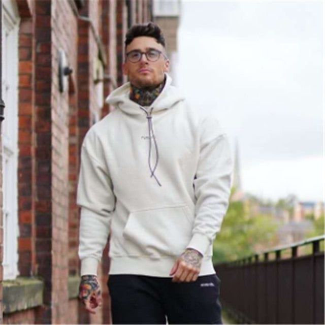 Men Fitness Fashion Hoodie Sweatshirts