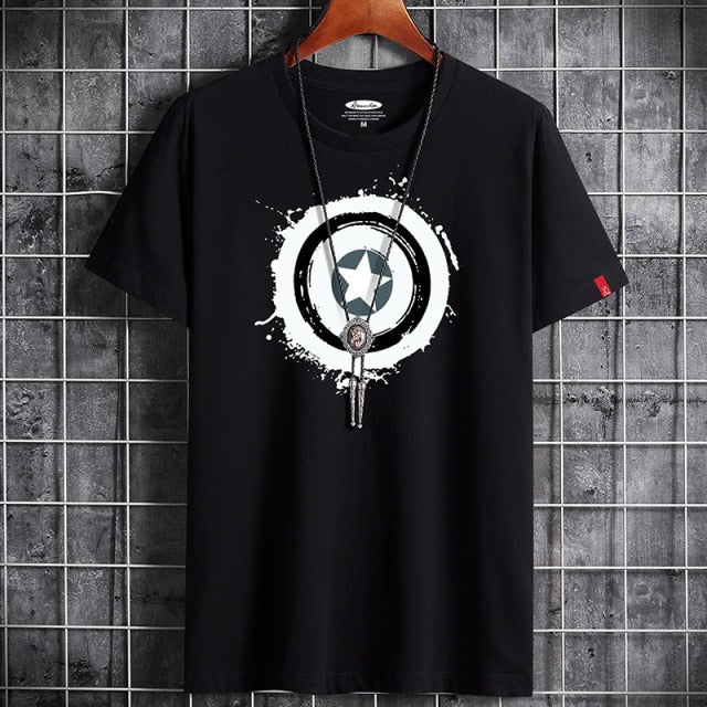 Men Anime Fitness O Neck Man T-shirt