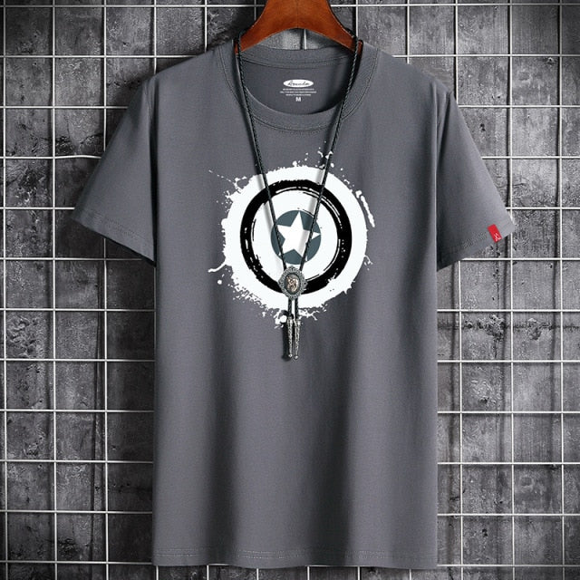 Men Anime Fitness O Neck Man T-shirt