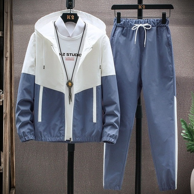 Casual Hoodies Jackets + Pants Two Piece Sets Sports Suit