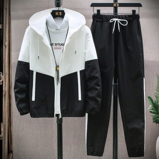 Casual Hoodies Jackets + Pants Two Piece Sets Sports Suit