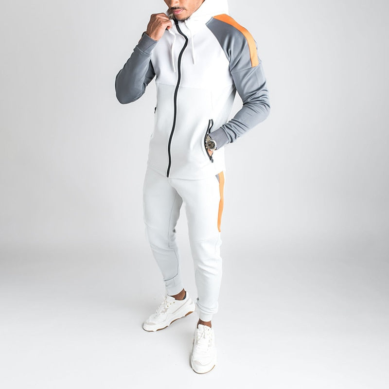 Men Joggers Sets Men Hoodies + Pants Man Tracksuit