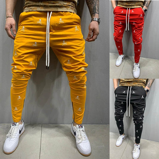 Casual 3D Printing Breathable Men's Slim Jogging Pants