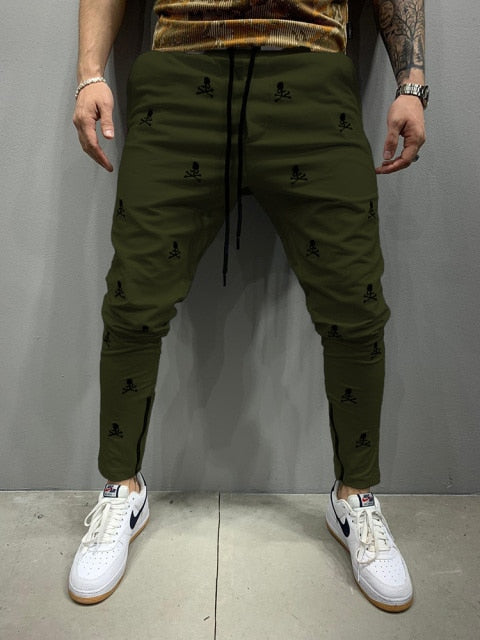 Casual 3D Printing Breathable Men's Slim Jogging Pants