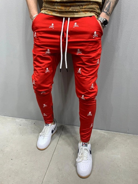 Casual 3D Printing Breathable Men's Slim Jogging Pants