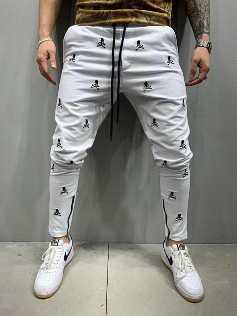 Casual 3D Printing Breathable Men's Slim Jogging Pants