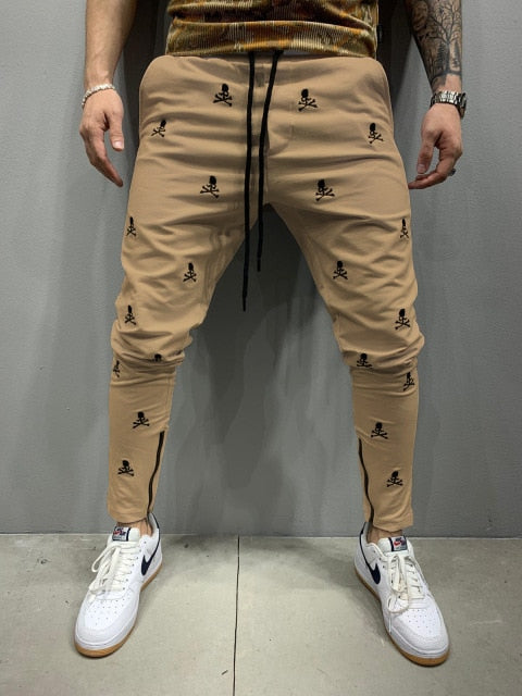 Casual 3D Printing Breathable Men's Slim Jogging Pants
