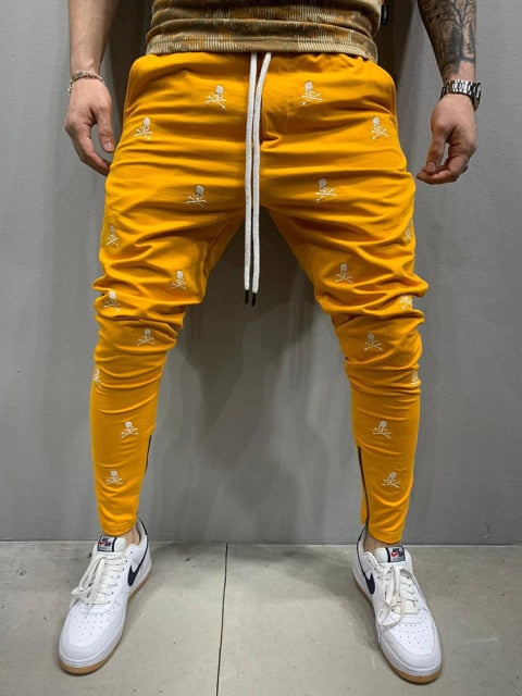 Casual 3D Printing Breathable Men's Slim Jogging Pants