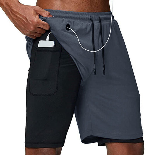 Running Quick Dry Workout Double Shorts