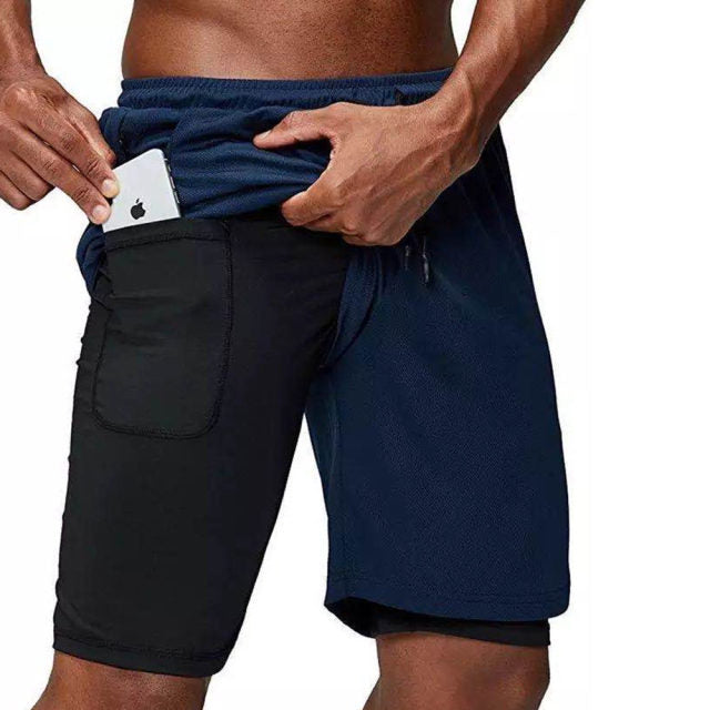 Running Quick Dry Workout Double Shorts