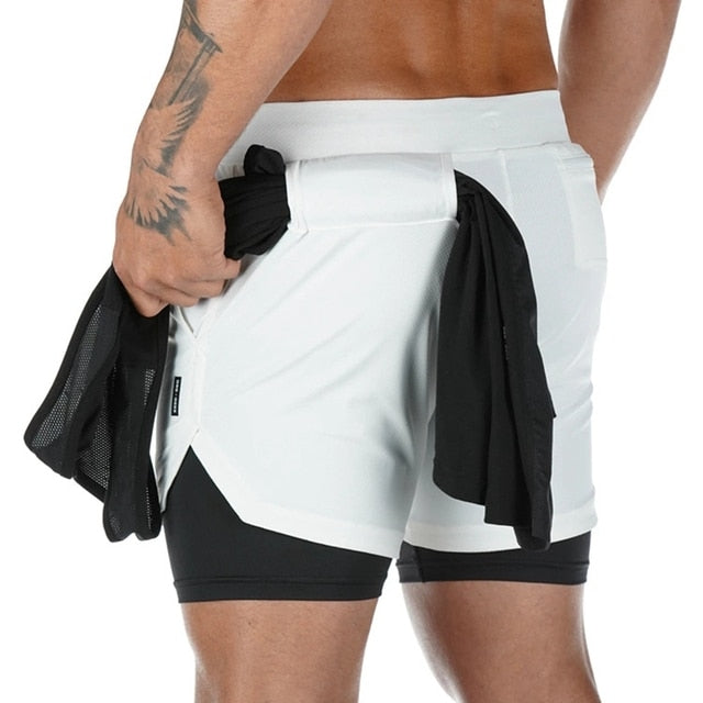 Running Quick Dry Workout Double Shorts