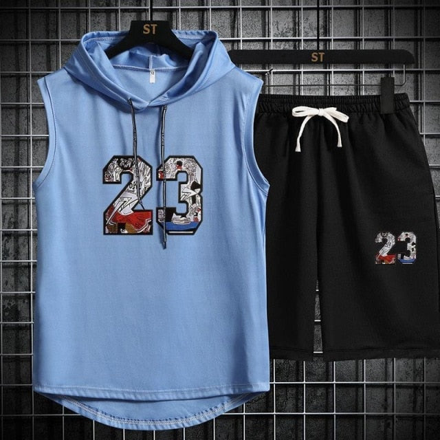 Men's T-shirt + Shorts Tracksuit
