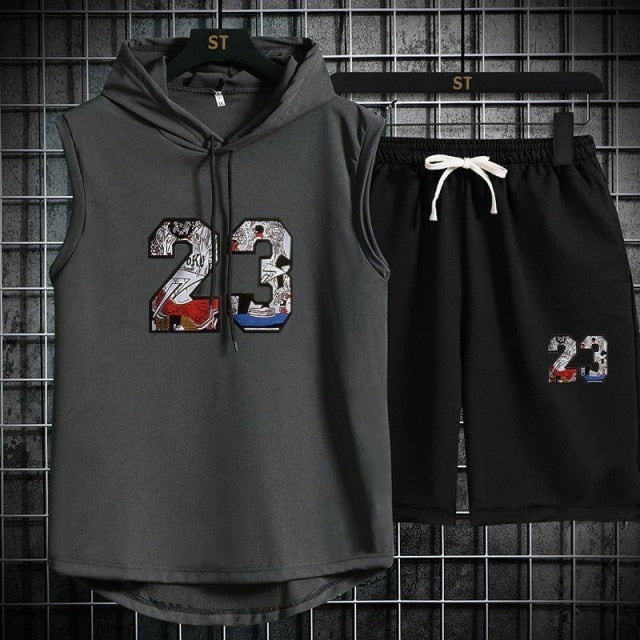 Men's T-shirt + Shorts Tracksuit