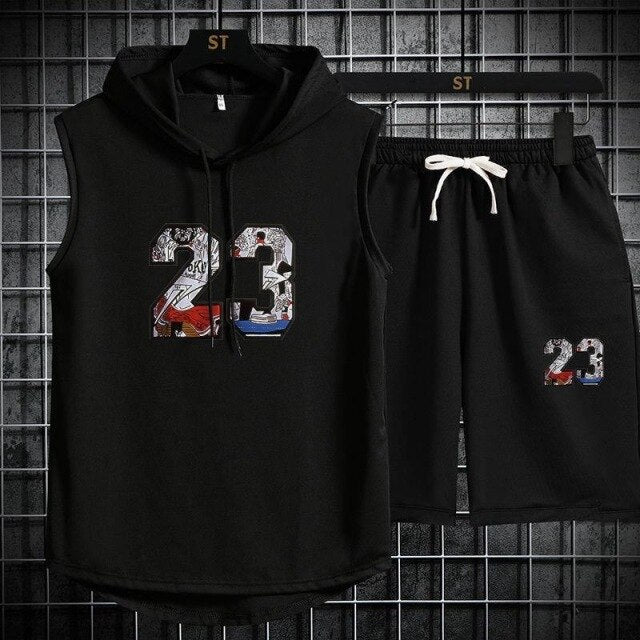 Men's T-shirt + Shorts Tracksuit