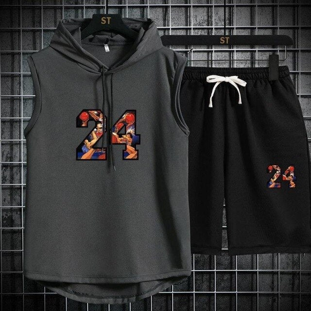 Men's T-shirt + Shorts Tracksuit